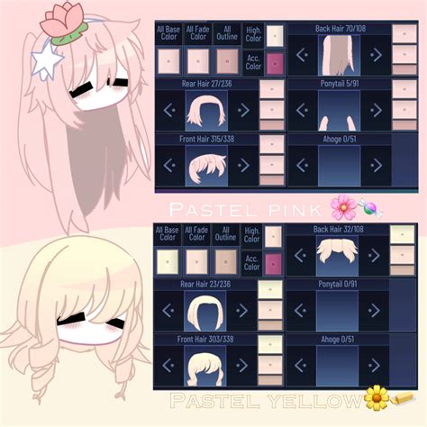 gacha hair ideas